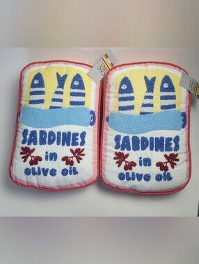 Sardines In Olive Oil C & C California 2 Accent pillows New